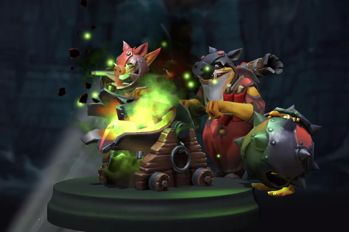 Bright Green Color For Techies Arcana для Dota 2 Скин на Techies Герои скачать мод